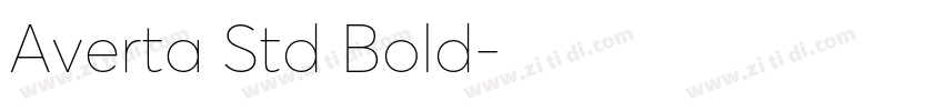 Averta Std Bold字体转换 Averta Std Bold字体转换